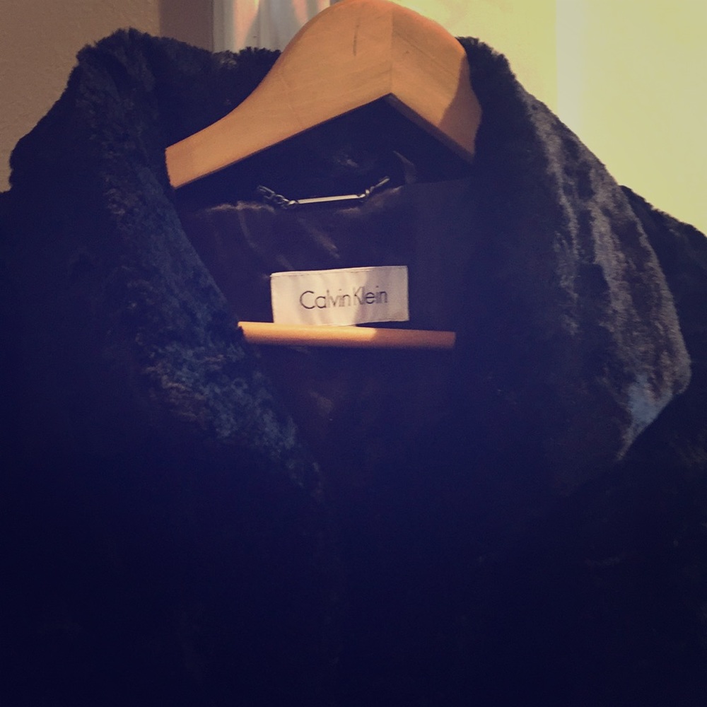 Long Velvet Calvin Klein Jacket